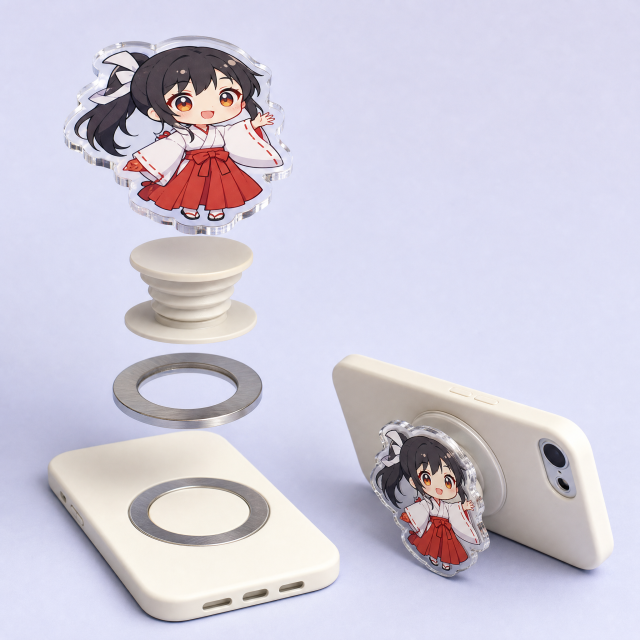 Custom Japanese Anime Acrylic Phone Grips Wholesale · MagSafe & Collapsible Kickstand Socket Griptok Manufacturer