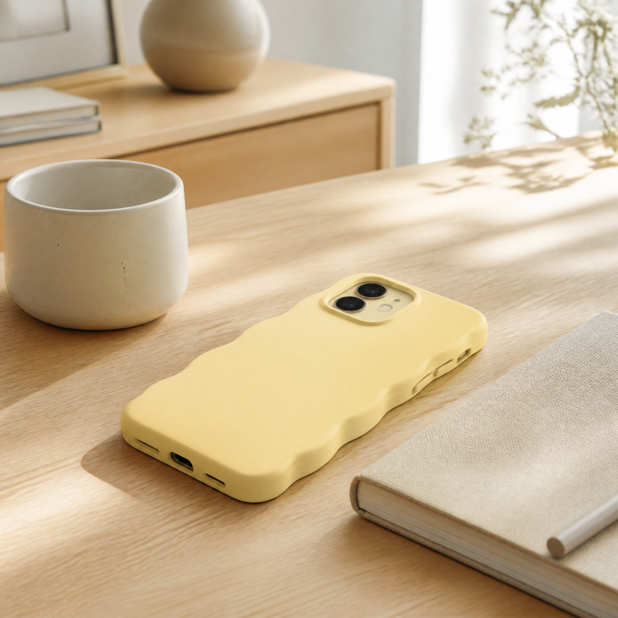 Custom Pastel Wavy Scalloped Liquid Silicone Phone Cases Wholesale · Ergonomic Grip Bumper & Aluminum Camera Bezel Cover Manufacturer