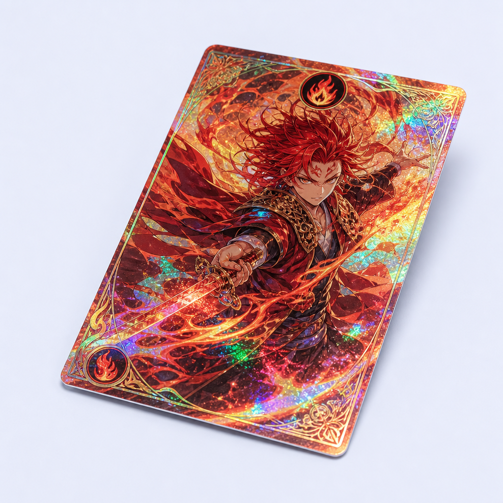 Custom Holographic Photo Cards Ultra Thin Laser Anime Trading Cards by STANDARD GIFTS