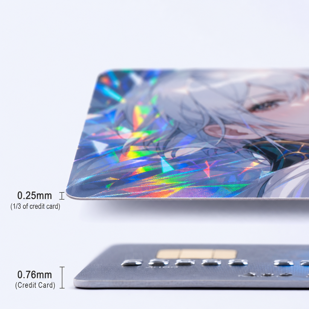 Custom Holographic Photo Cards Ultra Thin Laser Anime Trading Cards by STANDARD GIFTS