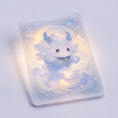 Custom Frosted Translucent Photocard Ultra-Thin Matte Clear PVC Acrylic Cards for Anime Merch and Journal Collectibles