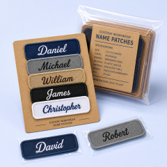 Custom Workwear Embroidered Name Patches Wholesale · Vintage Mechanic Uniform Script Tag Badge Manufacturer