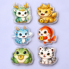 Custom Lucky Dragon & Mythological Beast Acrylic Phone Grip Wholesale · Auspicious Mascot MagSafe & Collapsible Griptok Manufacturer