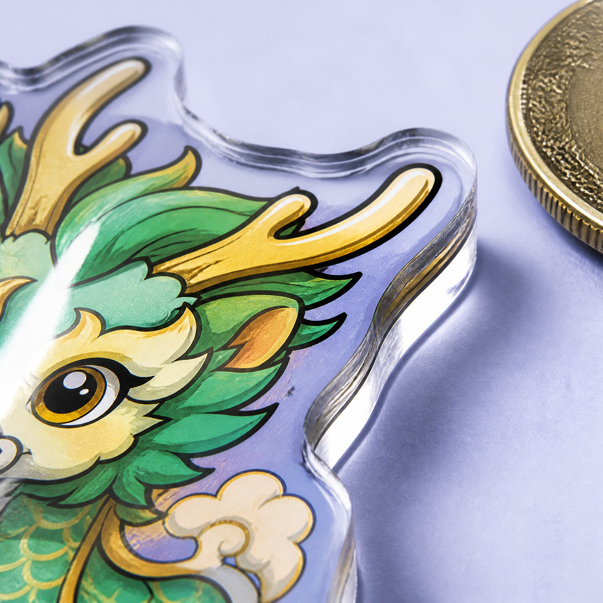Custom Lucky Dragon & Mythological Beast Acrylic Phone Grip Wholesale · Auspicious Mascot MagSafe & Collapsible Griptok Manufacturer