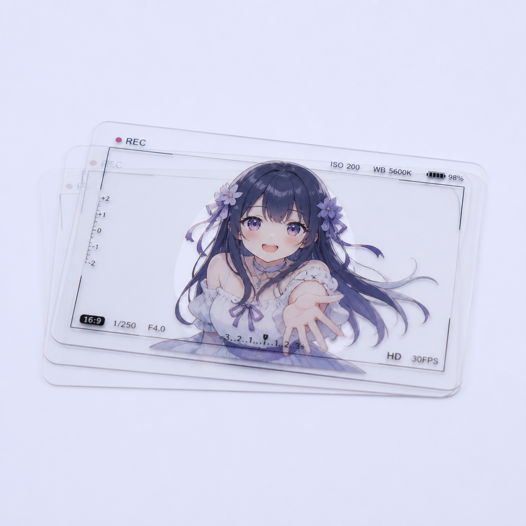 Custom Transparent Viewfinder Photo Cards - Ultra-Thin Clear Plastic Cards - STANDARD GIFTS