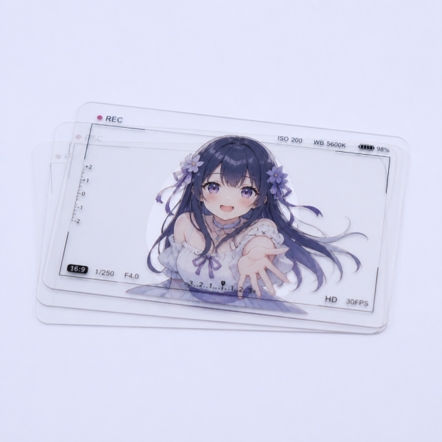 Custom Transparent Viewfinder Photo Cards - Ultra-Thin Clear Plastic Cards - STANDARD GIFTS