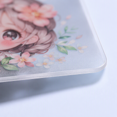 Custom Frosted Translucent Photocard Ultra-Thin Matte Clear PVC Acrylic Cards for Anime Merch and Journal Collectibles