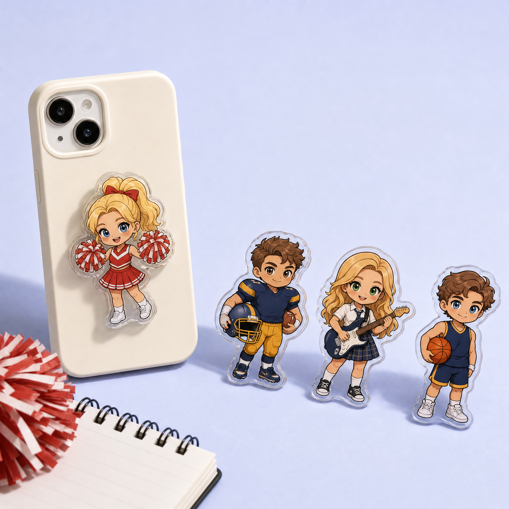 Custom Anime Acrylic Phone Grips Wholesale · MagSafe & Collapsible Kickstand Socket Griptok Manufacturer