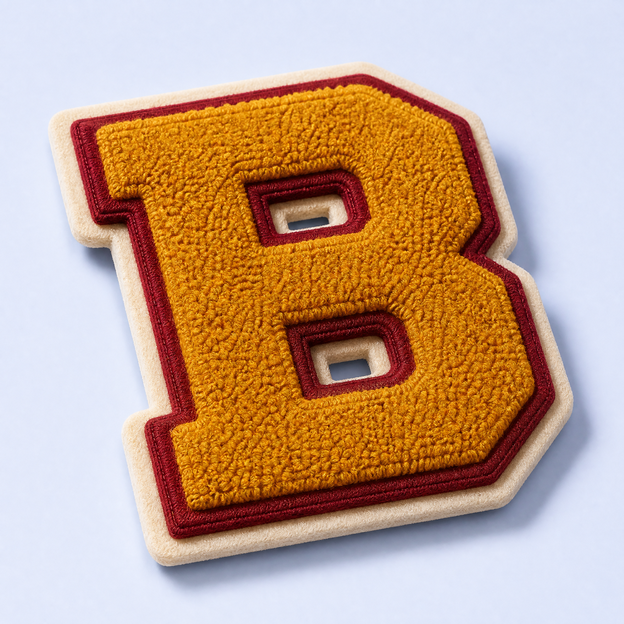 Custom Chenille Varsity Letter Patches Wholesale · 3D Towel Embroidery Letterman Jacket Applique Patch Manufacturer