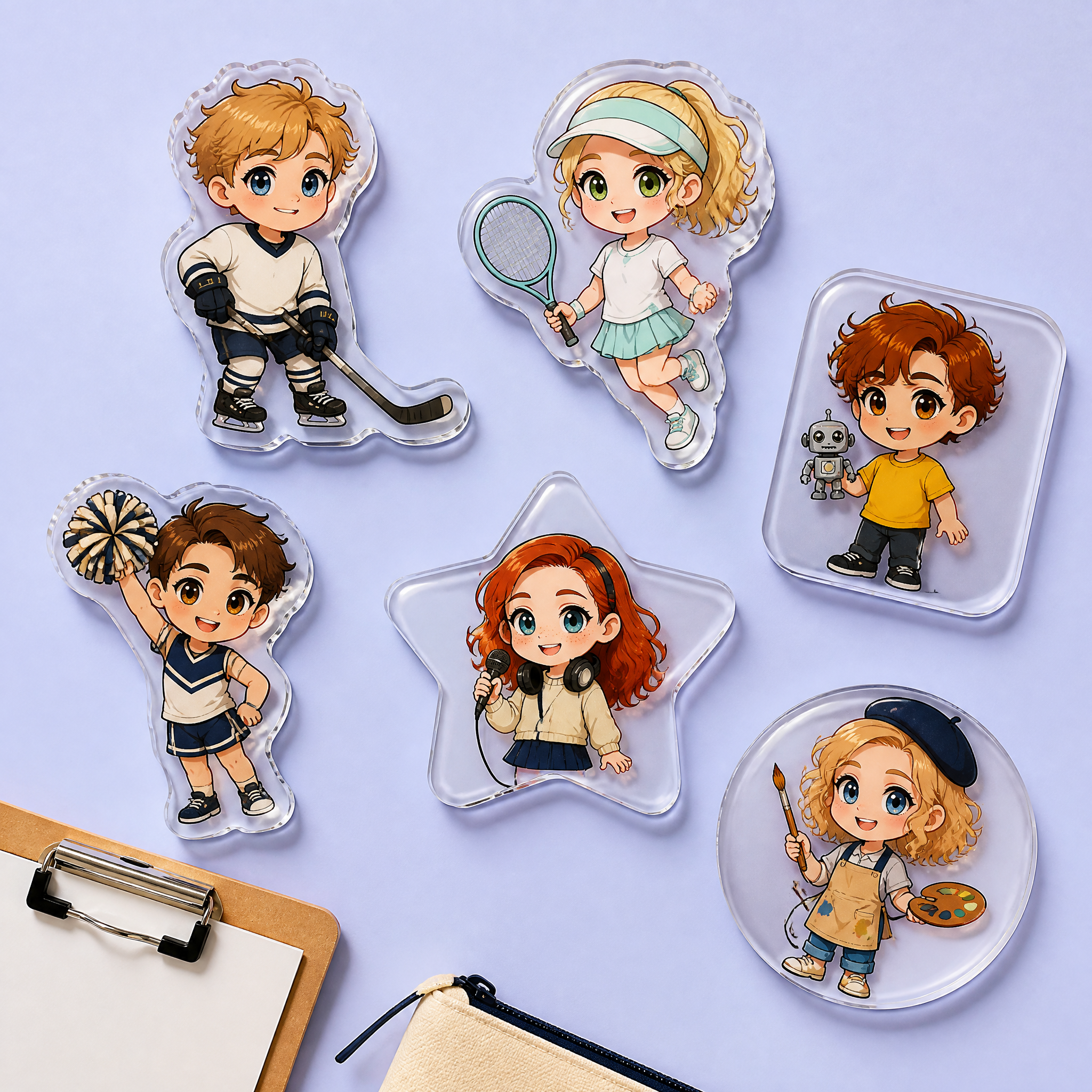 Custom Anime Acrylic Phone Grips Wholesale · MagSafe & Collapsible Kickstand Socket Griptok Manufacturer