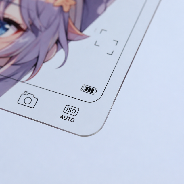 Custom Transparent Viewfinder Photo Cards - Ultra-Thin Clear Plastic Cards - STANDARD GIFTS