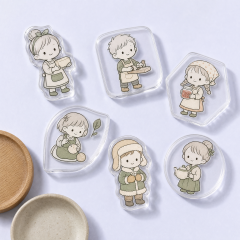 Custom Cozy Hygge Lifestyle Acrylic Phone Grip Wholesale · Healing Chibi Anime MagSafe & Collapsible Griptok Stand Manufacturer