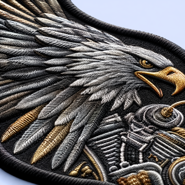 Custom Biker Motorcycle Club Back Patches Wholesale · 3-Piece Rocker Set Leather Vest Embroidery Patch Manufacturer