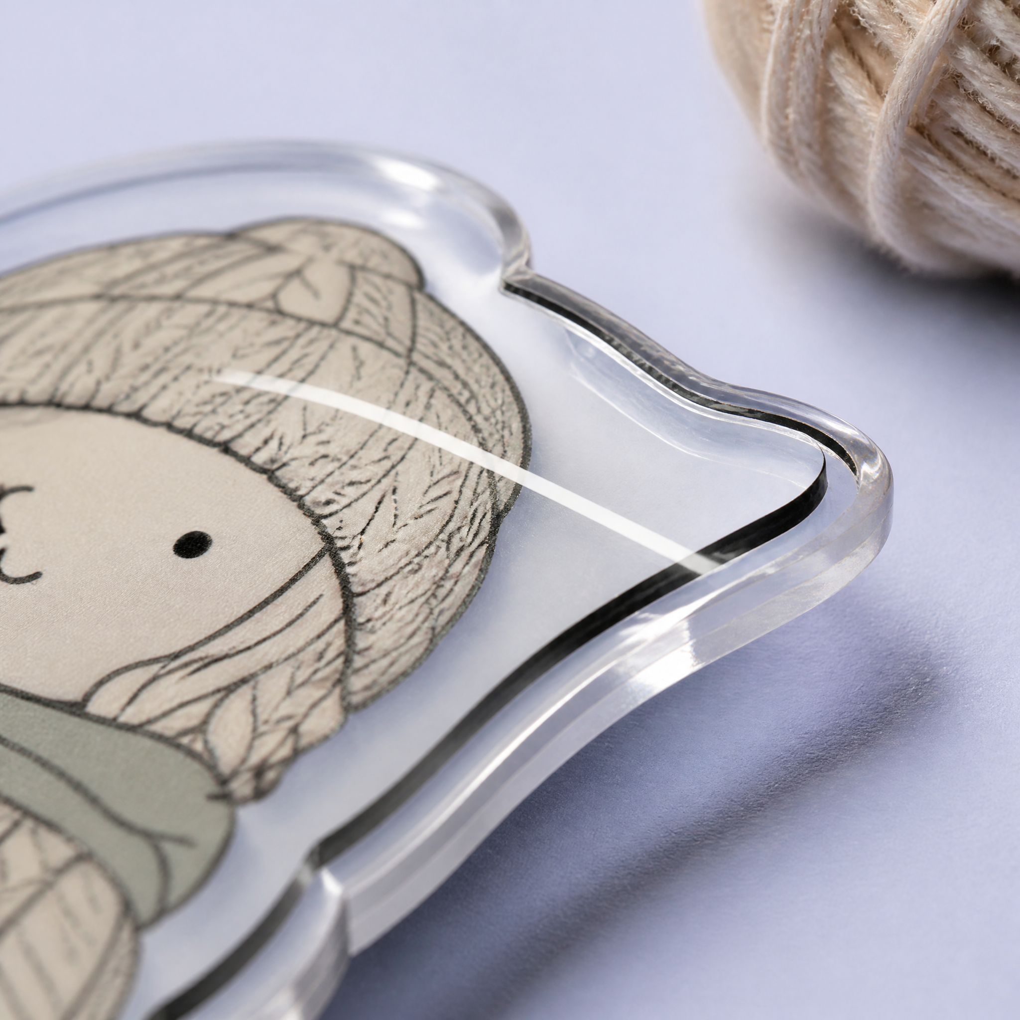 Custom Cozy Hygge Lifestyle Acrylic Phone Grip Wholesale · Healing Chibi Anime MagSafe & Collapsible Griptok Stand Manufacturer