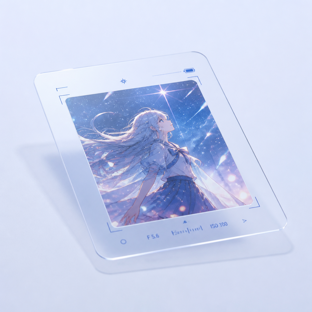 Custom Transparent Viewfinder Photo Cards - Ultra-Thin Clear Plastic Cards - STANDARD GIFTS