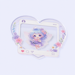 STANDARD GIFTS Custom Die-Cut Transparent Photo Cards - Clear Anime & Polaroid Cards with 1/3 Bank Card Thickness