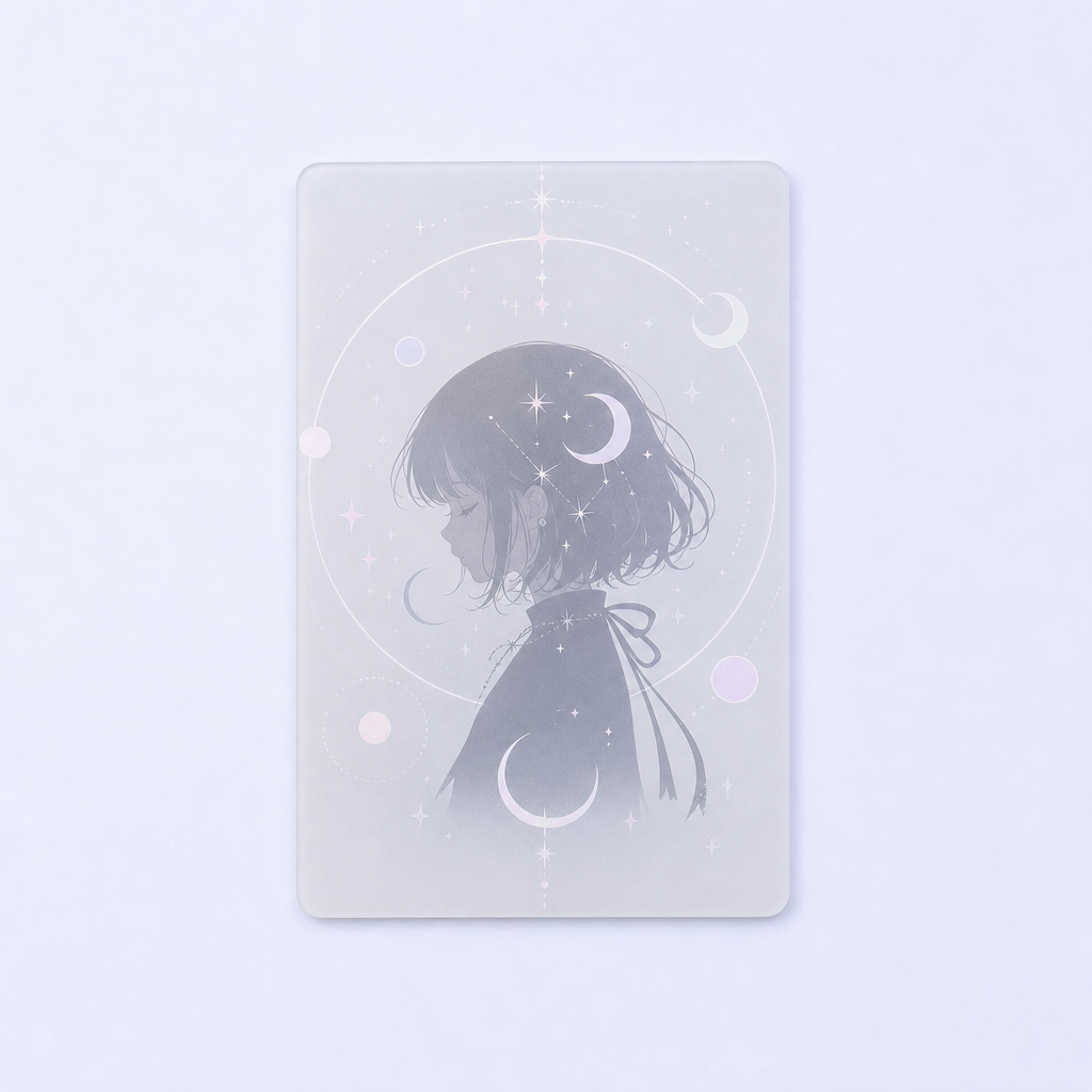 Custom Frosted Translucent Photocard Ultra-Thin Matte Clear PVC Acrylic Cards for Anime Merch and Journal Collectibles