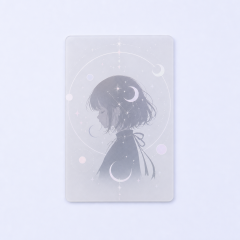Custom Frosted Translucent Photocard Ultra-Thin Matte Clear PVC Acrylic Cards for Anime Merch and Journal Collectibles