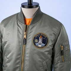 Custom Space Mission Embroidered Patches Wholesale · Metallic NASA Astronaut Sci-Fi Flight Jacket Badge Manufacturer