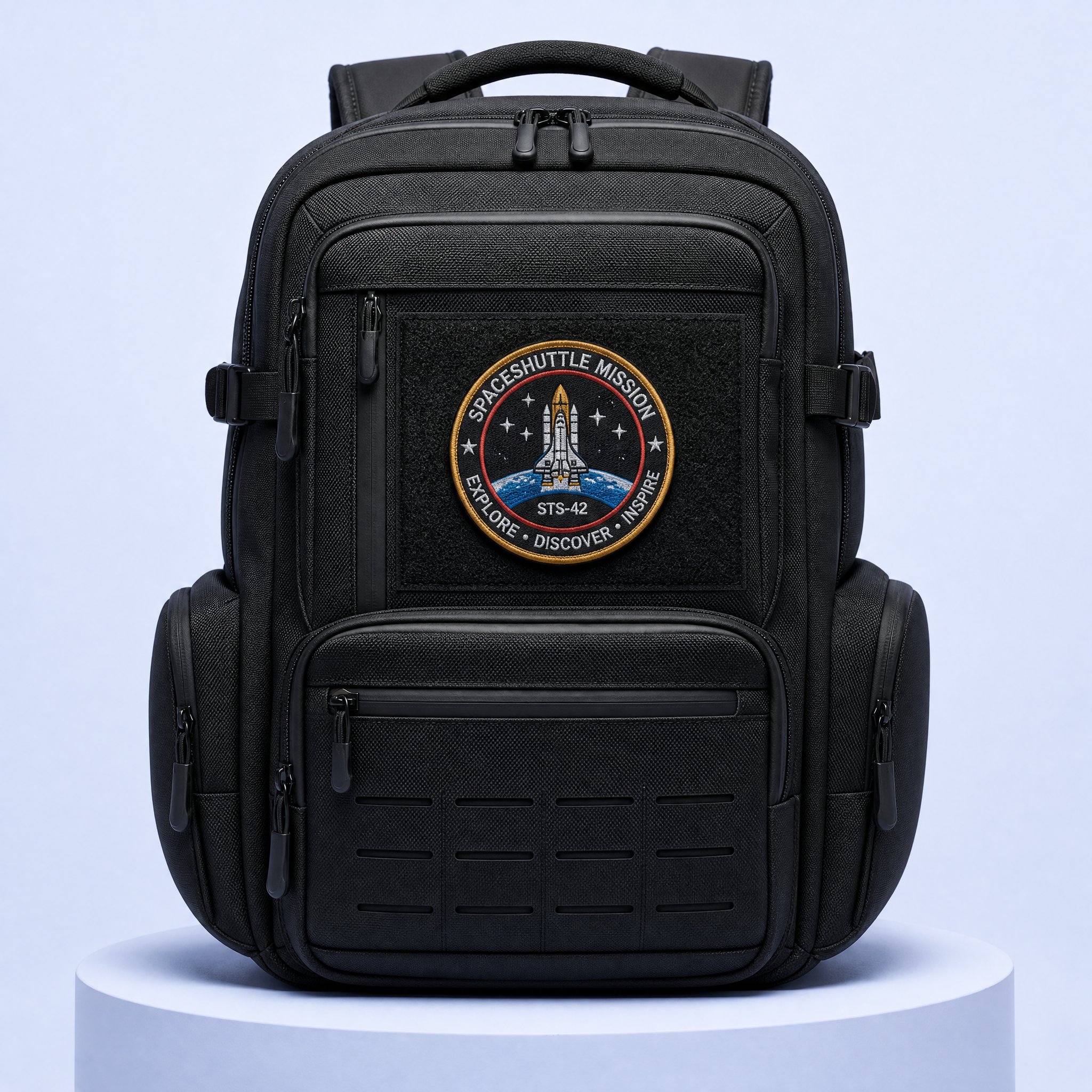 Custom Space Mission Embroidered Patches Wholesale · Metallic NASA Astronaut Sci-Fi Flight Jacket Badge Manufacturer