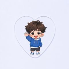 STANDARD GIFTS Custom Die-Cut Transparent Photo Cards - Clear Anime & Polaroid Cards with 1/3 Bank Card Thickness