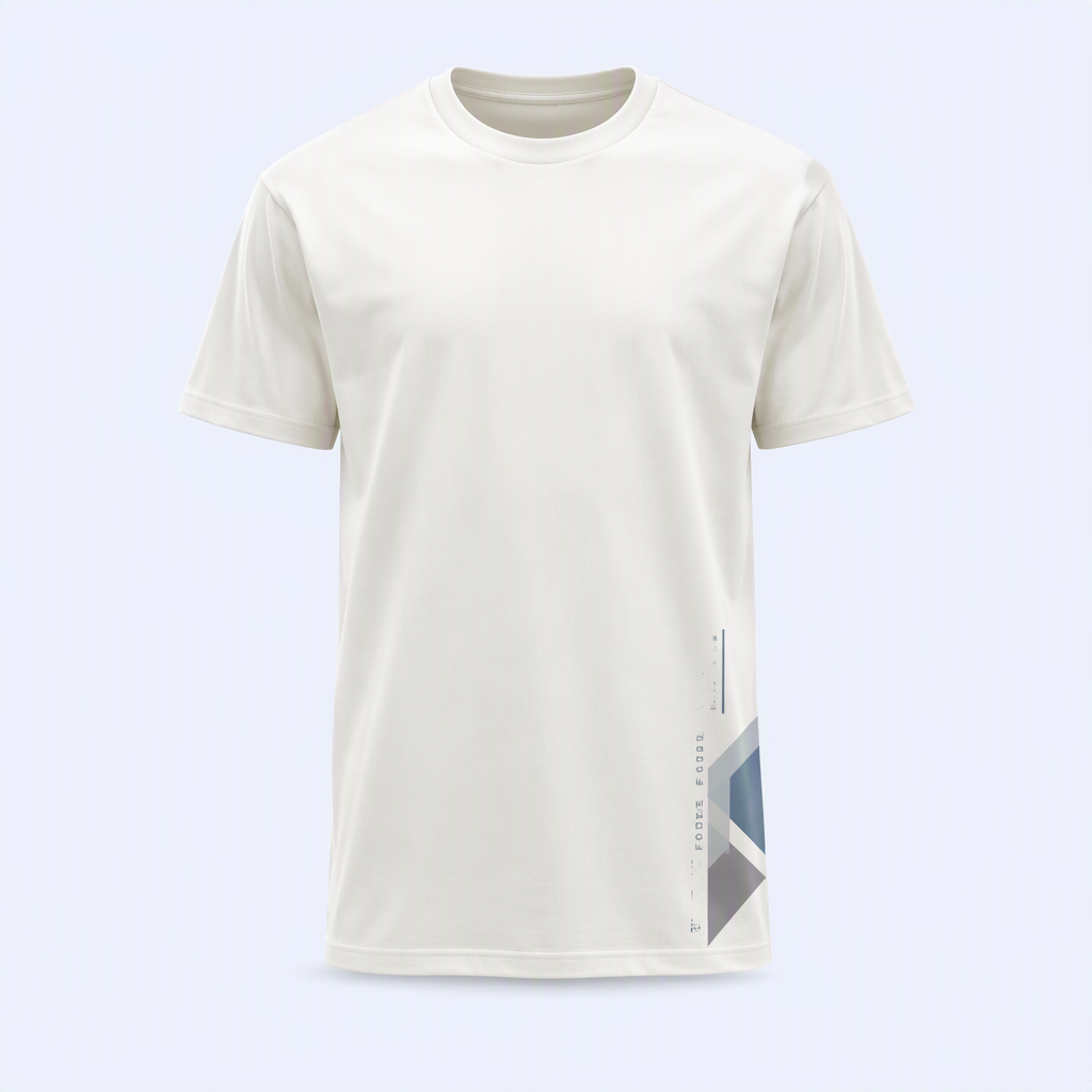 Custom Sleeve and Bottom Hem Print T-Shirt Minimalist Graphic Youth Streetwear Tee