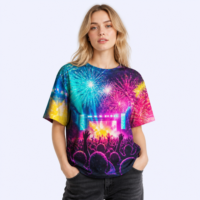 Custom Full-Print Graphic T-Shirts - Oversized Event Streetwear - STANDARD GIFTS