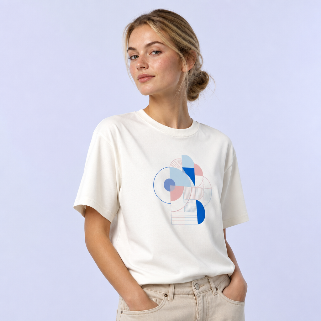 Custom Geometric Graphic T-Shirts - Modern Tech Streetwear - STANDARD GIFTS