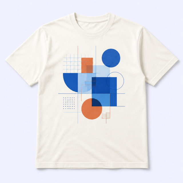 Custom Geometric Graphic T-Shirts - Modern Tech Streetwear - STANDARD GIFTS