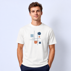Custom Geometric Graphic T-Shirts - Modern Tech Streetwear - STANDARD GIFTS