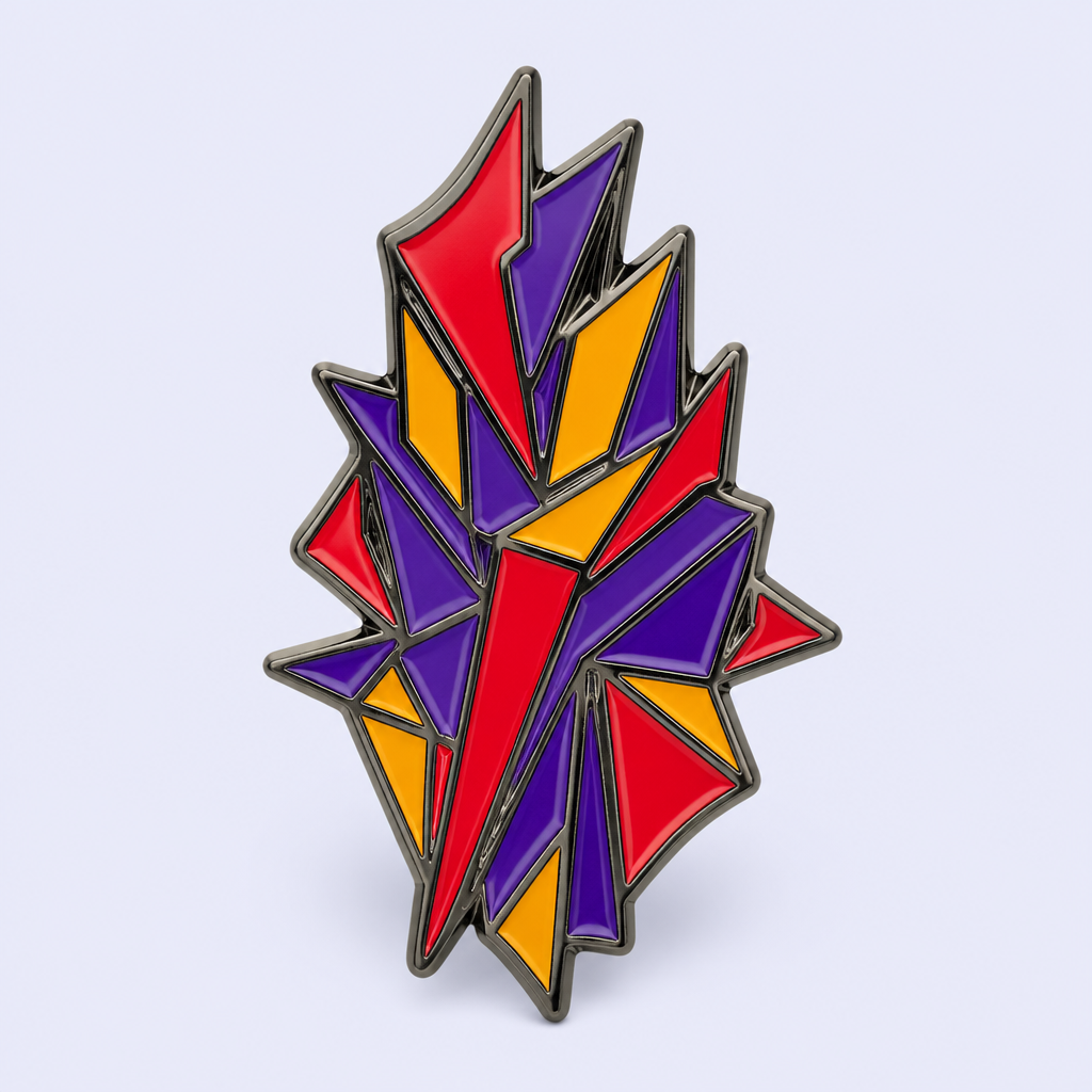 Custom Geometric Enamel Pins - Trendy Lapel Badges - STANDARD GIFTS