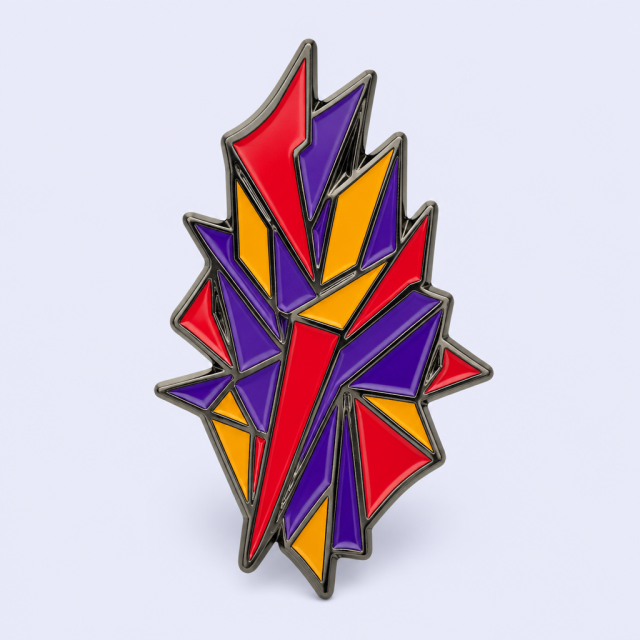 Custom Geometric Enamel Pins - Trendy Lapel Badges - STANDARD GIFTS
