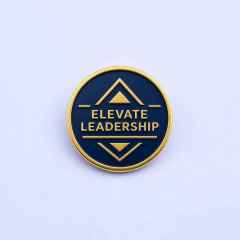 STANDARD GIFTS Custom Minimalist Text & Geometric Logo Enamel Lapel Pin Badges