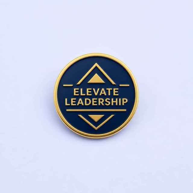 STANDARD GIFTS Custom Minimalist Text & Geometric Logo Enamel Lapel Pin Badges