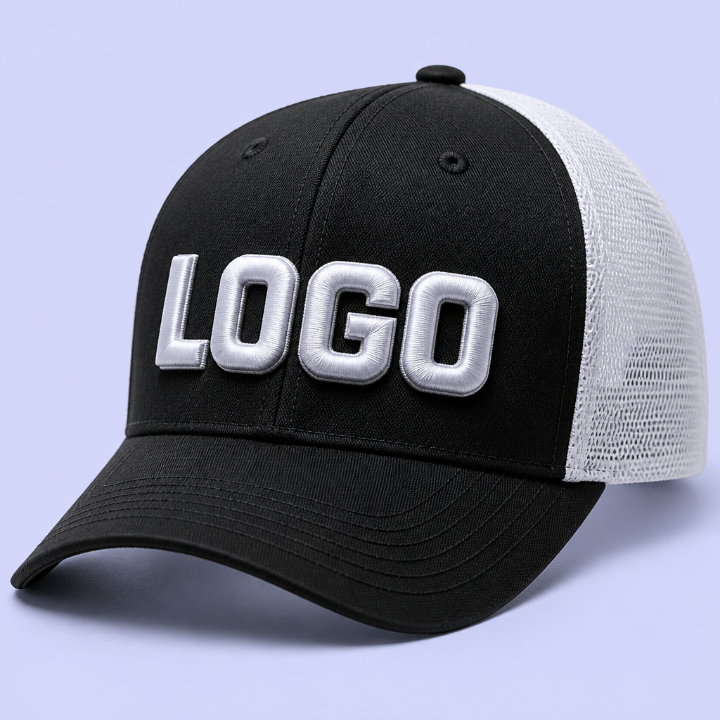 Custom 3D Puff Embroidery Trucker Hat