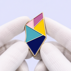 Custom Geometric Enamel Pins - Trendy Lapel Badges - STANDARD GIFTS