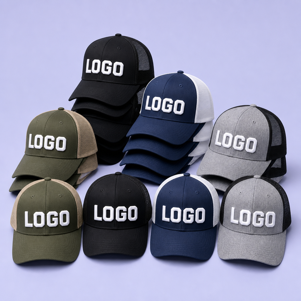 Custom 3D Puff Embroidery Trucker Hat