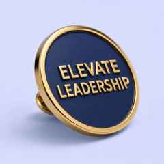 STANDARD GIFTS Custom Minimalist Text & Geometric Logo Enamel Lapel Pin Badges
