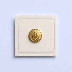 STANDARD GIFTS Custom Minimalist Text & Geometric Logo Enamel Lapel Pin Badges