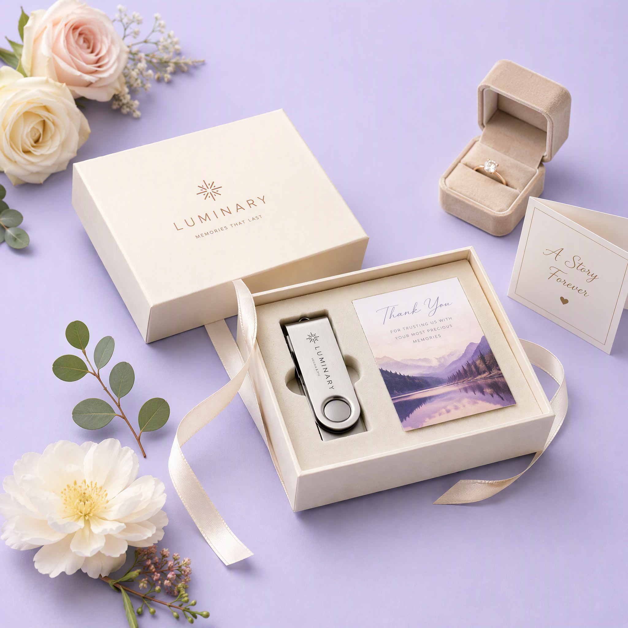 Custom USB Flash Drive Gift Box