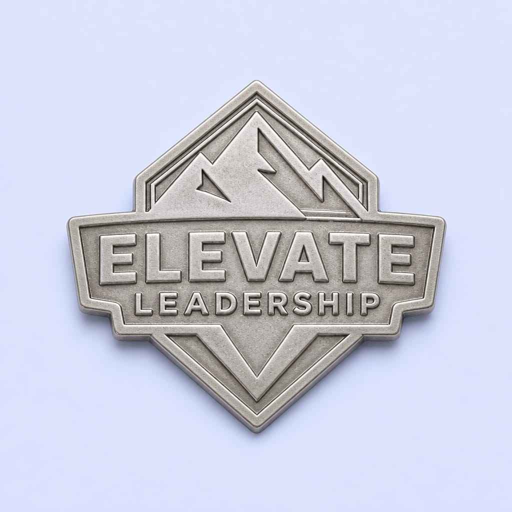 STANDARD GIFTS Custom Minimalist Text & Geometric Logo Enamel Lapel Pin Badges