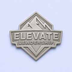 STANDARD GIFTS Custom Minimalist Text & Geometric Logo Enamel Lapel Pin Badges