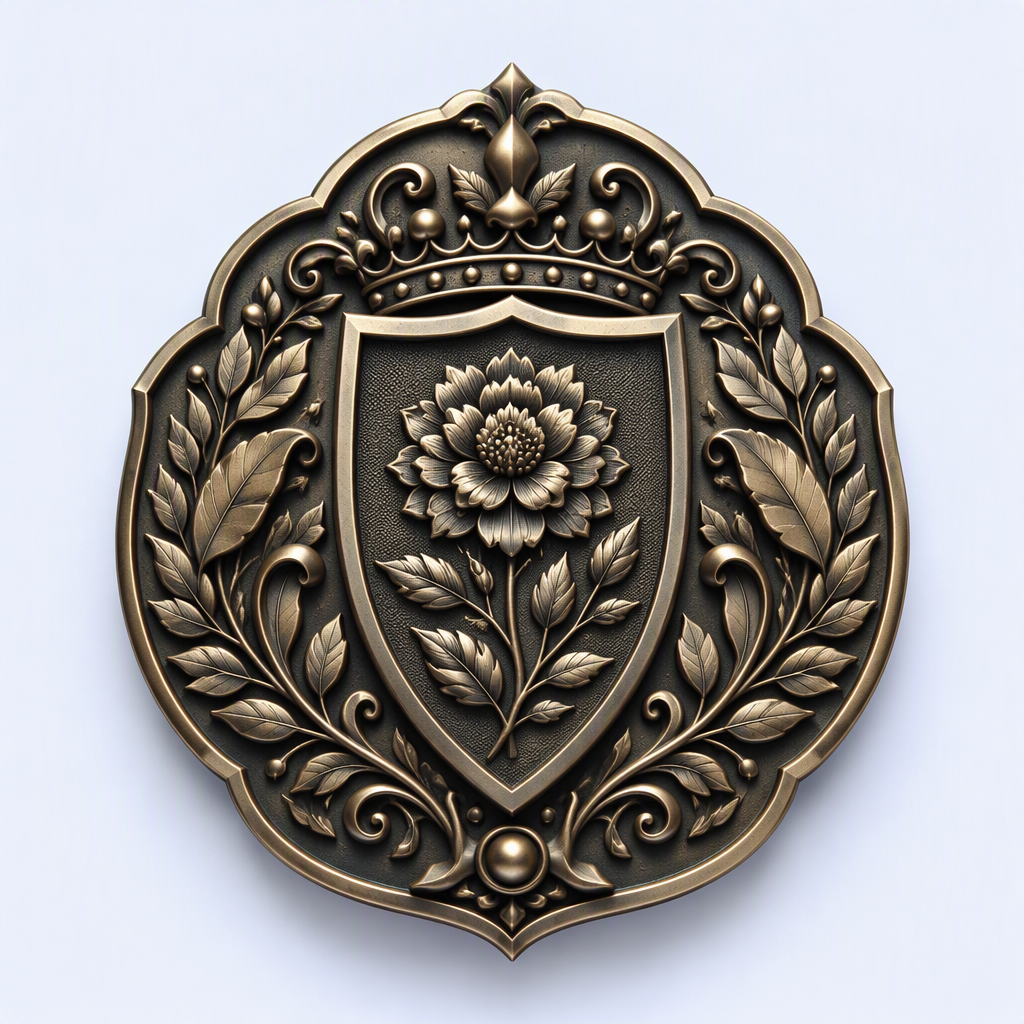 STANDARD GIFTS Custom 3D High-Relief Metal Badges - Antique Sculpted Die-Cast Pins & Emblems