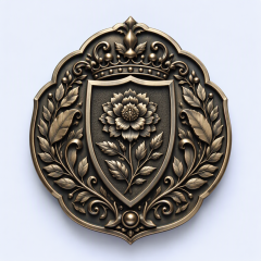 STANDARD GIFTS Custom 3D High-Relief Metal Badges - Antique Sculpted Die-Cast Pins & Emblems