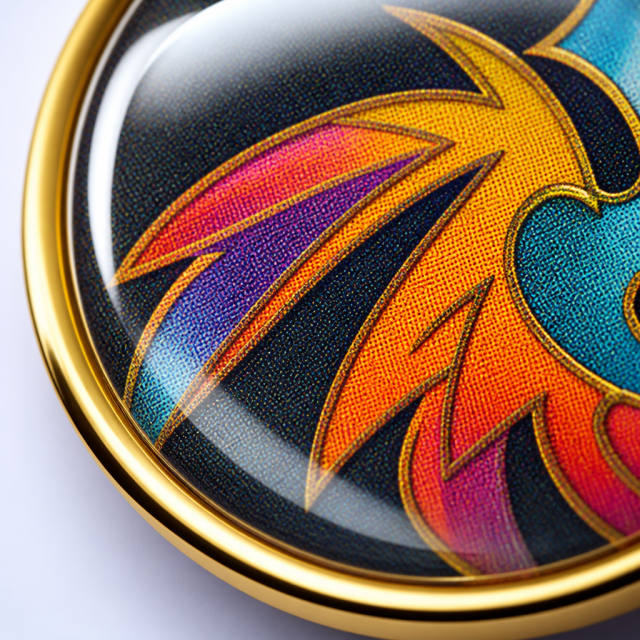 Custom Printed Epoxy Dome Lapel Pins - Full Color Acrylic & Metal Badges for Merch and Events by Standard Gifts
