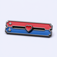 Custom Mechanical Kinetic Interactive Enamel Pins with Movable Multi-Layer Metal Structure