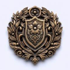 STANDARD GIFTS Custom 3D High-Relief Metal Badges - Antique Sculpted Die-Cast Pins & Emblems