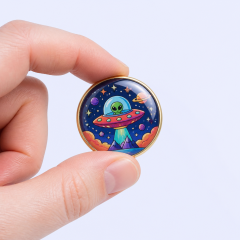 Custom Printed Epoxy Dome Lapel Pins - Full Color Acrylic & Metal Badges for Merch and Events by Standard Gifts