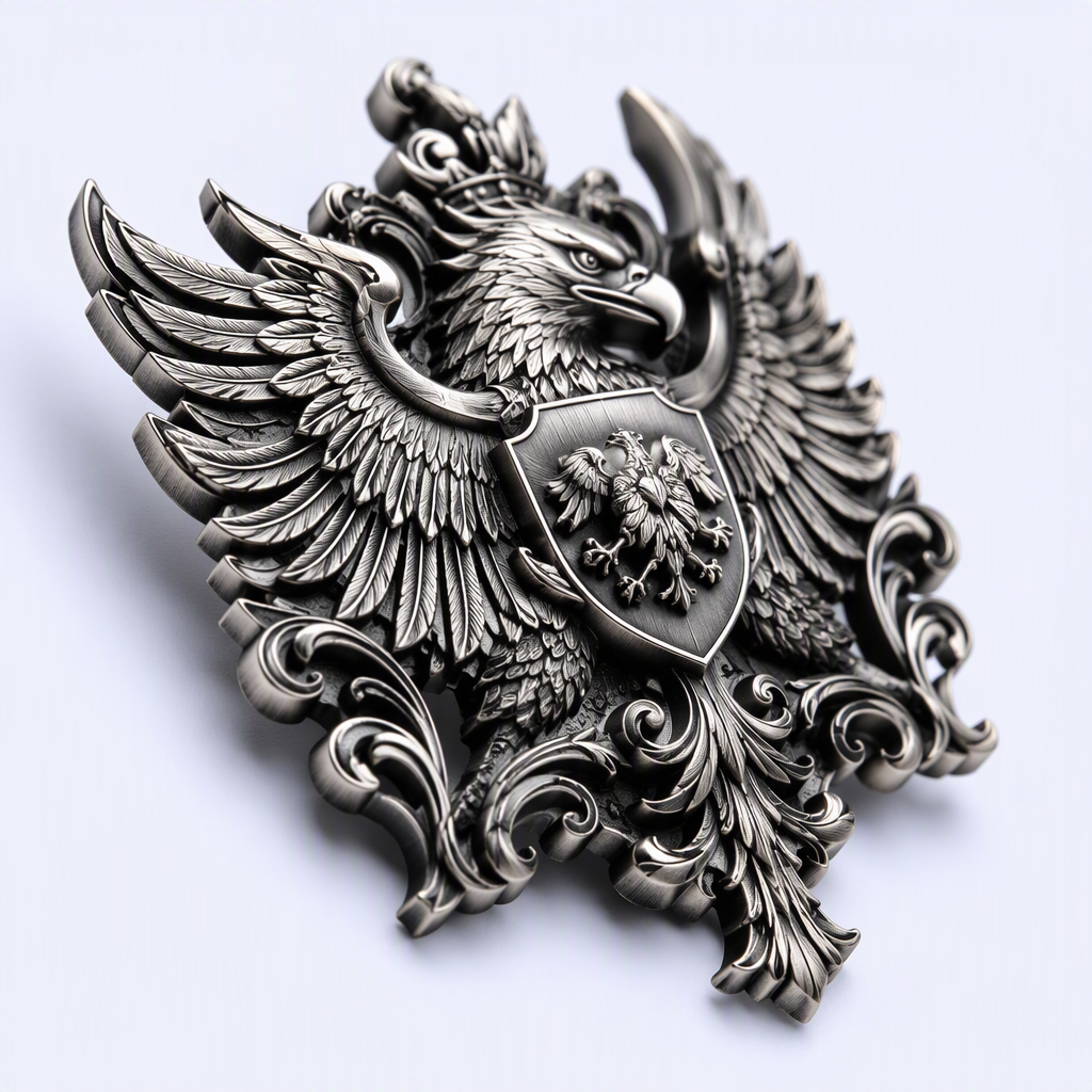 STANDARD GIFTS Custom 3D High-Relief Metal Badges - Antique Sculpted Die-Cast Pins & Emblems
