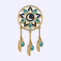 Custom Mechanical Kinetic Interactive Enamel Pins with Movable Multi-Layer Metal Structure